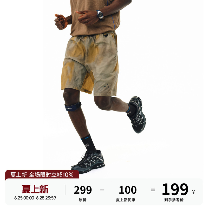 Fpa Outdoor Lightweight Tie-Dye Gradient Nylon Shorts 2025 New American-Style Straight-Leg Sports Summer Five-Point Shorts for Men