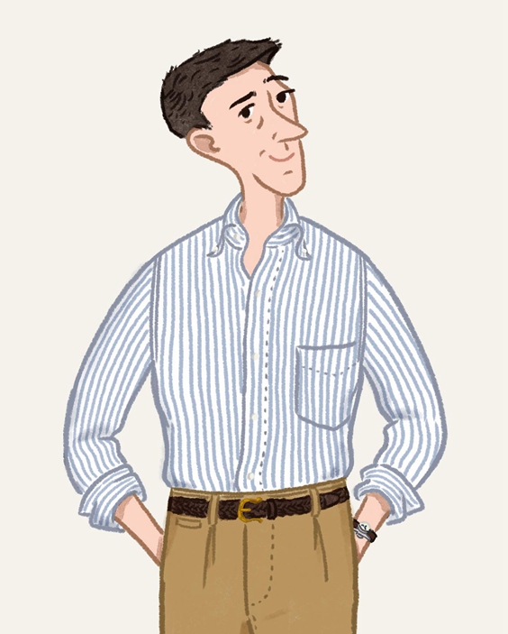 Fresh and Timeless, Ever-Present, Striped Oxford, Two-Tone Cotton Striped Oxford Shirt Fresh and Timeless, Ever-Present, Striped Oxford, Two-Tone Cotton Striped Oxford Shirt