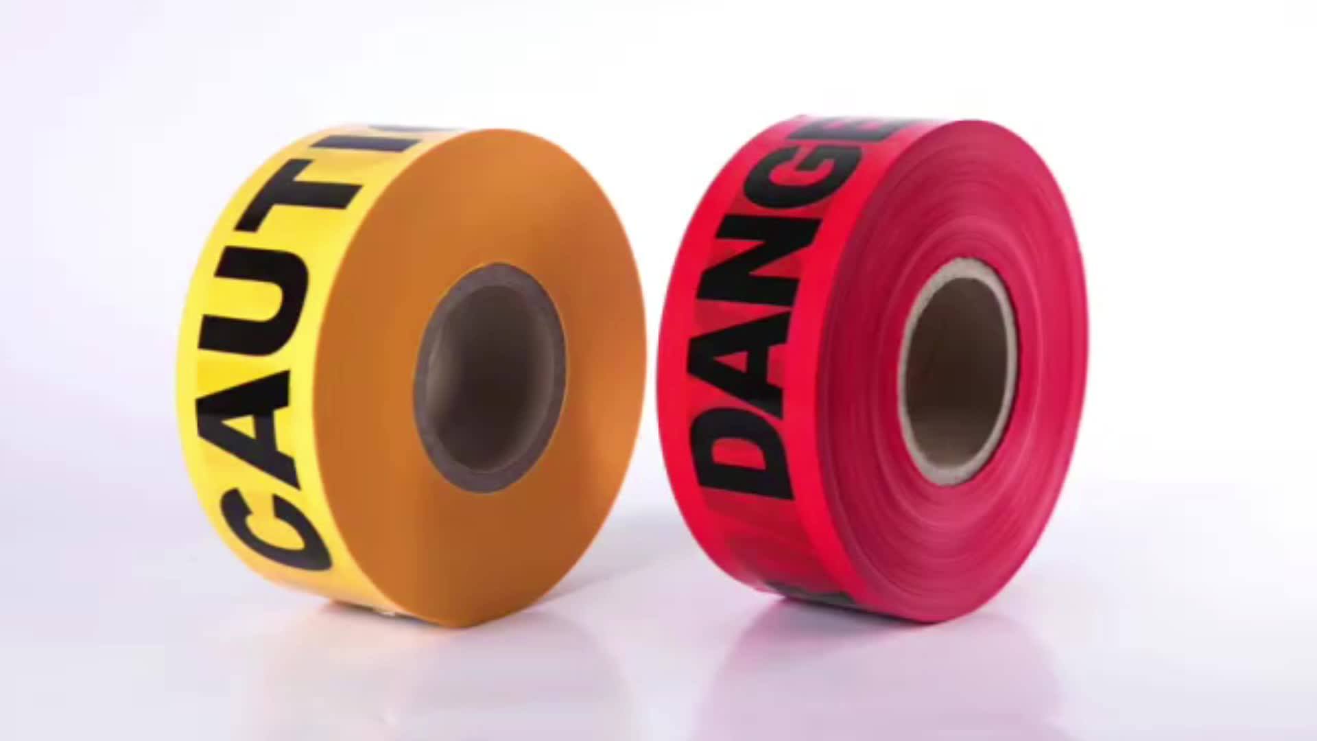 Custom Printed White Red Barricade Caution Safety Pvc Pe Film Warning Tape Buy Warning Tape pe