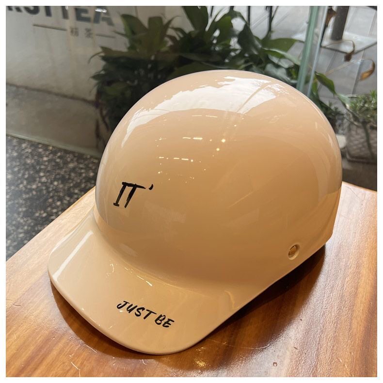 New C-Certified Electric Vehicle Sun Protection Helmet, Duckbill Cap, Half Helmet, Unisex Motorcycle and Electric Scooter Safety Helmet