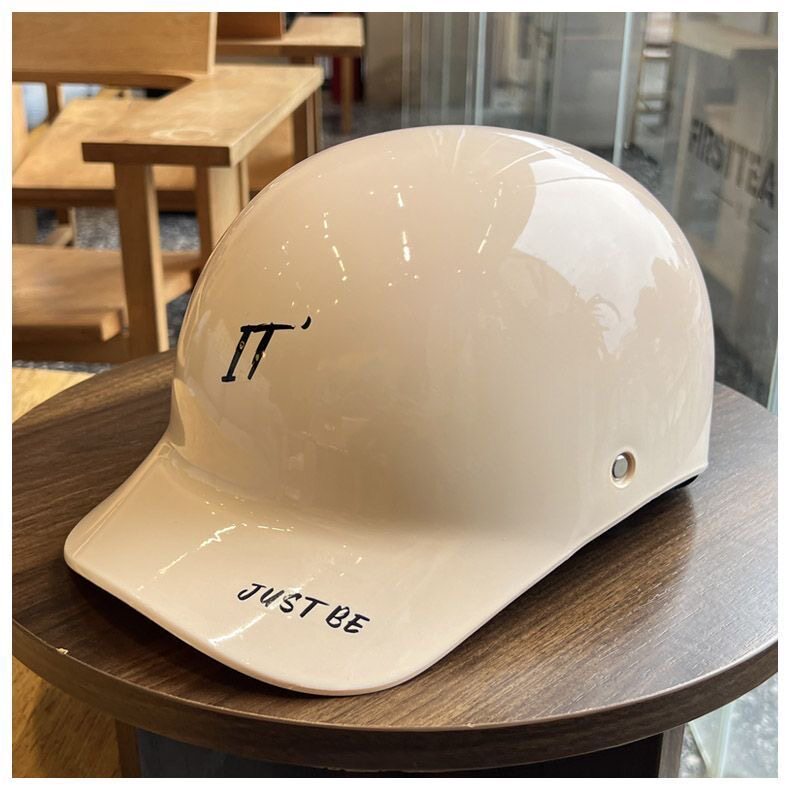 New C-Certified Electric Vehicle Sun Protection Helmet, Duckbill Cap, Half Helmet, Unisex Motorcycle and Electric Scooter Safety Helmet