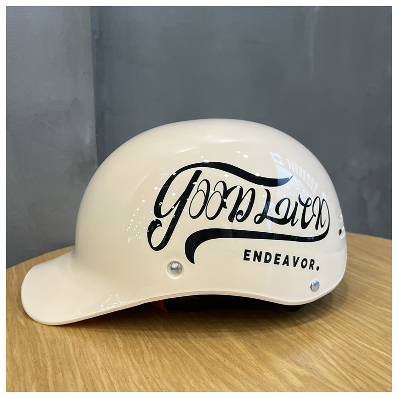 Retro Duckbill Helmet for Electric Vehicles, Motorcycles, and Motorbikes, C-Certified, Sun Protection, Unisex, Trendy, Summer Half Helmet, Safety Helmet