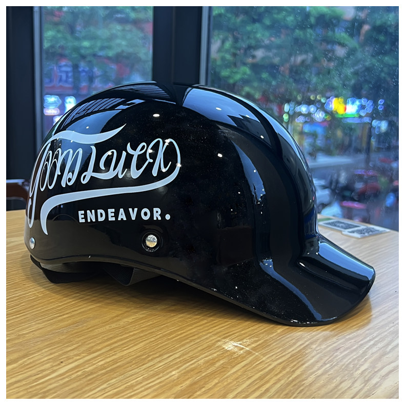 Retro Duckbill Helmet for Electric Vehicles, Motorcycles, and Motorbikes, C-Certified, Sun Protection, Unisex, Trendy, Summer Half Helmet, Safety Helmet
