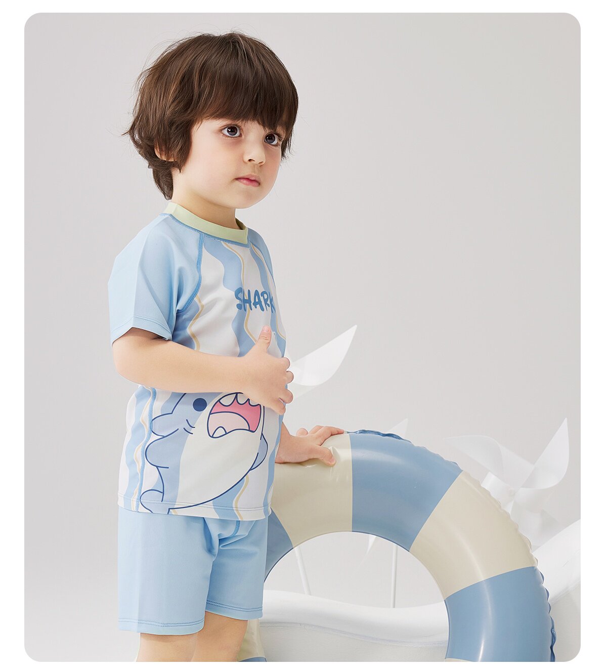 Wilberu Girls' Swimwear Two-Piece Children's Girls' and Boys' Summer Sun Protection Class a One-Piece Swimsuit for 3-Year-Olds — 23