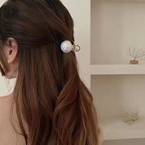 Cat Eye Stone Small Number Grab Clip half a hair clip Hair Clip Woman Rear Brain Spoon Head Adorned Shark Clip Hair Catch Autumn Winter Clip Hair Accessories