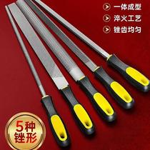 半圆手工木锉磨锯子锉刀平锉刀挫刀油锯修边木头措刀三角挫子戳刀