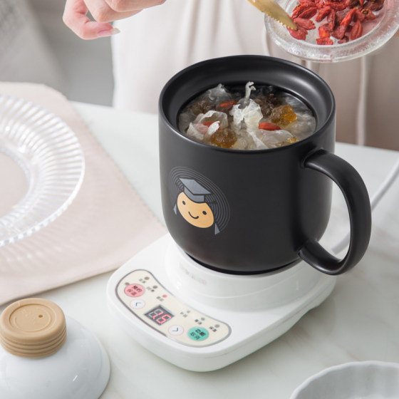 Mini multifunctional office health care electric stew electric heating fully automatic porridge cup milk small heating water cup 1 person 2