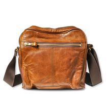 BFS men shoulder bag small shoulder bag leather fashion trend casual messenger bag mini youth Street Backpack