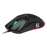 Black Jue AJ390 Легкая кабельная игра E-Sports Mouse Mouse Macro ноутбук настольный компьютер Выделенная мирная элита
