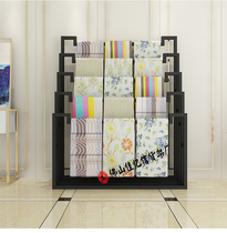 Creative trapezoidal fabric fabric display rack Clothing store jewelry store silk scarf scarf shelf Home textile display rack shelf