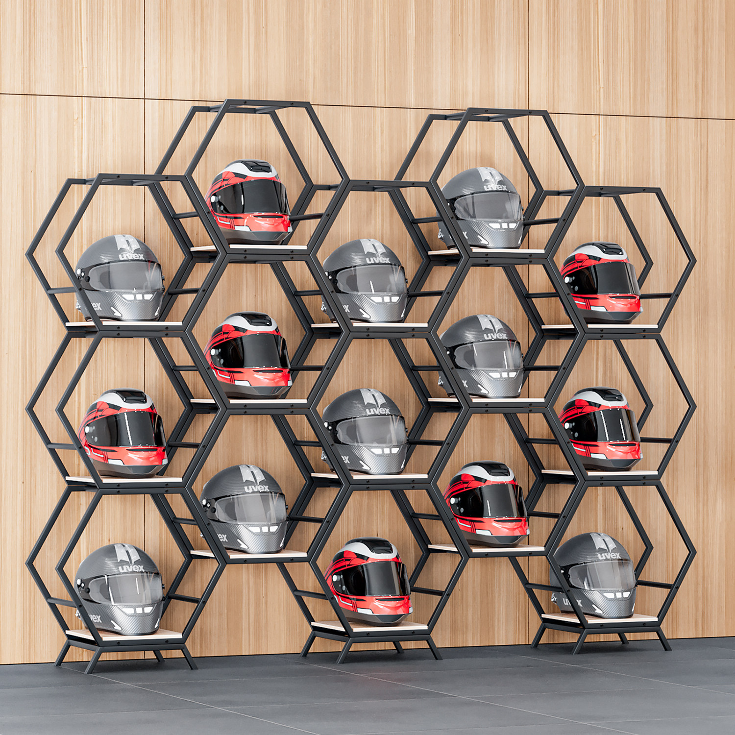 bike helmet storage Motorcycle Holder Wall Mount, 3-In-1 Helmet Rack with 4 Glove Chips insert the expansion tube OMISRUIS Motorcycle Helmet Holder Wall-Mounted