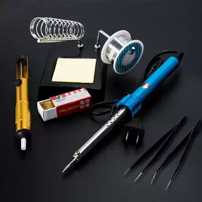 Constant temperature electric soldering iron set soldering pen electric iron iron Gong iron Rosin spot tin wire electric soldering iron household repair 2020