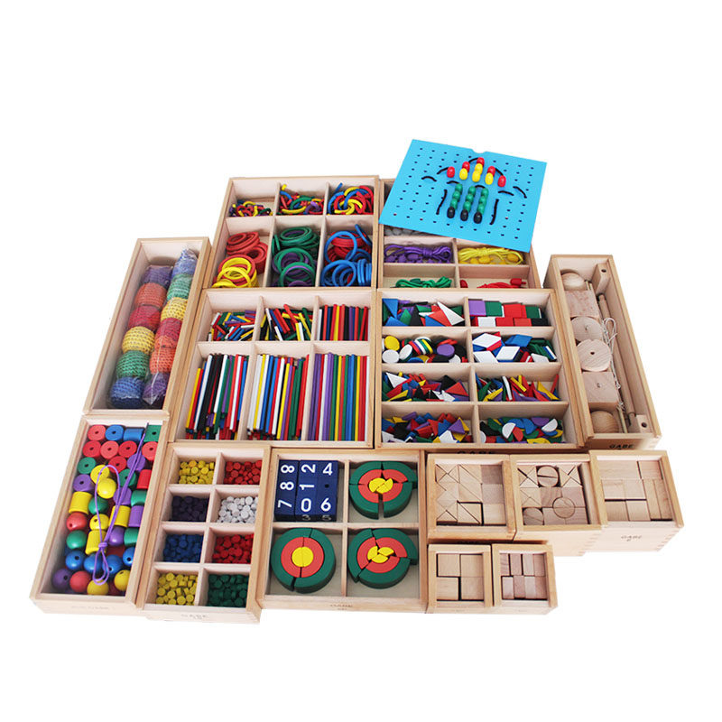 Froebel teaching aids GABE15 sets of Fushi early education toys kindergarten teaching aids environmental protection beech wood material