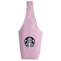 Not Taiwan Starbucks double color cherry blossom with Cup bag