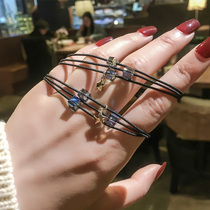 Give your boyfriend a hand on the head rope female Korean version of the fairy beauty net red simple Sen female headdress Sen temperament hair circle female