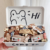 2021 New hairpin Side front forehead Liu Hai Broken Hair Hairpin in a single-bb clip net red back brain spoon clip head decoration