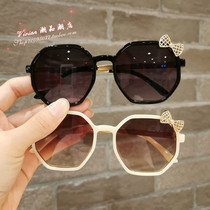 Hong Kong children sunglasses girl cute butterfly knot sunglasses 2022 summer boy anti-UV sunglasses