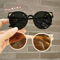 Hong Kong children sunglasses girl cute kitty sunglasses boy fashion styling glasses sunscreen sunglasses