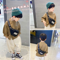 Hong Kong Korean version of children Mini cartoon skew cross-pack boy chest bag cute Jane around out of pocket Backpack Tide