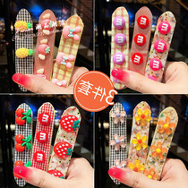 Hong Kong childrens cartoon hair stirrupe with girls back brain spoon Liu Hai posted a little girl with a broken hair deity