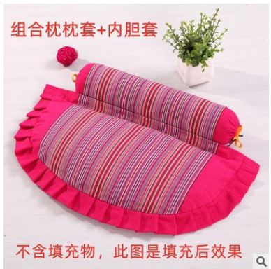 Pure cotton old coarse cervical pillow liner pillow pillow core sleeve neck guard pillow headgear ridge vertebral pillow combination pillow without buckwheat shell