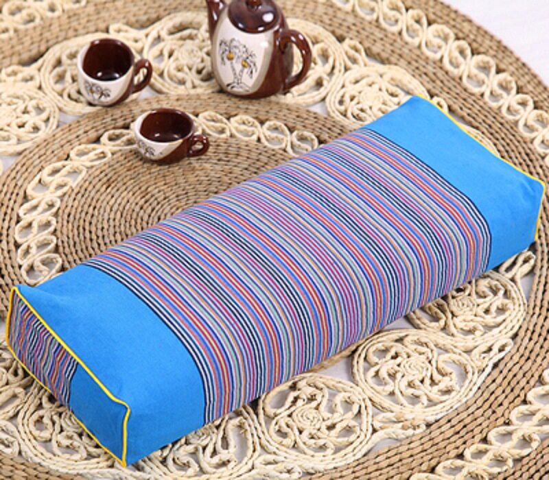 New products pure cotton old coarse cloth pillow outer leather rectangular pillowcase flower and grass healthcare pillow core liner without buckwheat shell