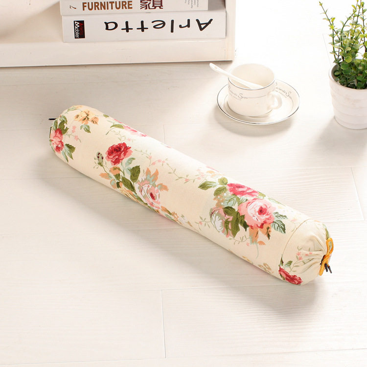 Pure cotton old coarse cloth cervical vertebra candy pillow cervical vertebra special pillow round buckwheat pillow health care pillow crest vertebra pillowcase no filling