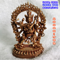 3 inch Shengle King Kong small Buddha statue Nepal pure copper gilt Buddha statue on Le King Kong car ornaments about 9cm
