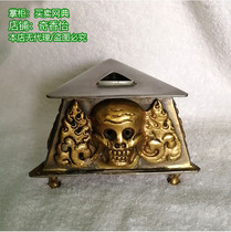 King Vajra base about 800g Nepal pure copper iron Puba prong seat Diamond prong triangle base