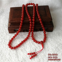 6mm8mm Natural Red Agate Beads 108 Red Amitabha Rosary Amitabha Rosary