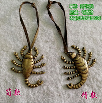 Nepal pure copper wrath Lotus nine-headed iron Scorpion obstacle wheel pendant pendant Dorjodoro Iron Scorpion pendant