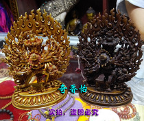 5-inch wheel King Kong Nepal imported pure copper gilt Buddha statue bronze statue ornaments about 14cm high