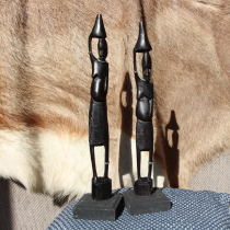 African handmade woodcarving ebony full body portrait fine black imported from South Africa