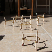 Imported from South Africa beef bone bracket handmade natural material