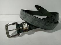 Mens Fashion Casual Pants Girdle Leather leather Leather Accessories Handmade Stainless Steel Carvings