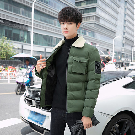 冬季男士外套2018新款男装棉衣韩版短款羽绒