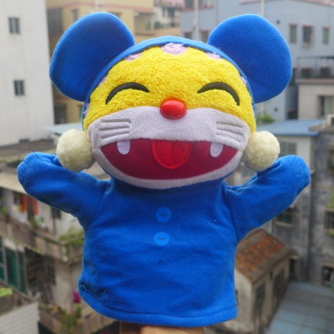 Japanese original single product Q version Little Tiger Handout Puppet Puppet Toy Story Game Performance Props Hand Puppet
