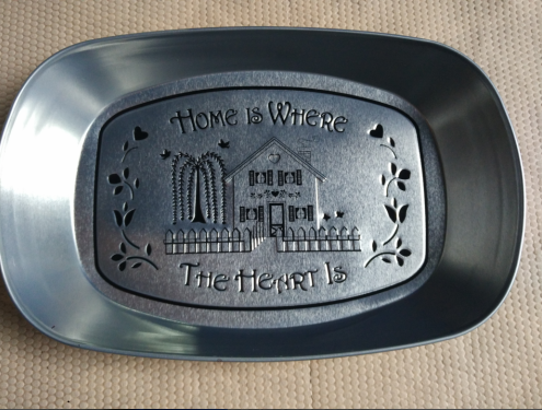 Tinplate plate, hand-rolled tobacco plate, wake-up grass plate, GV tinplate small tray, lion head plate, fruit plate