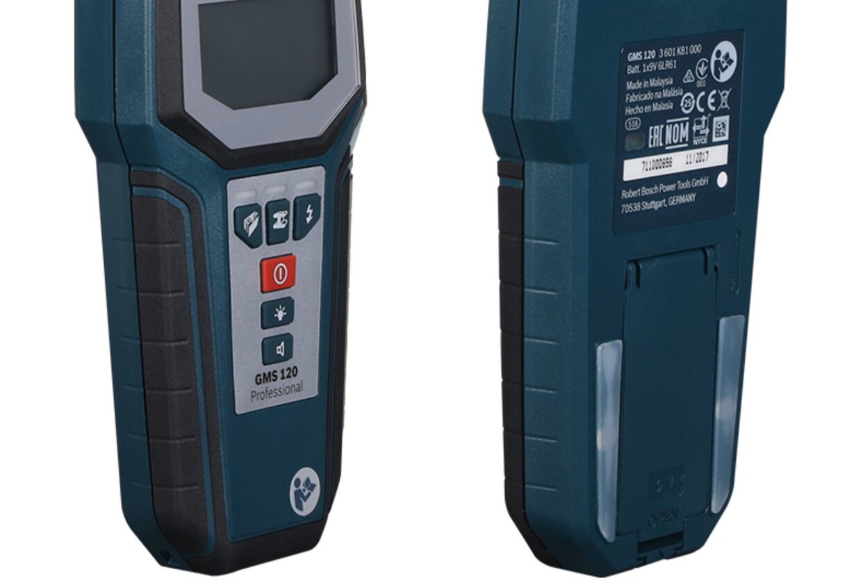 Детектор для стен Бош настенный детектор проводов армированных металлическими стенками трубы охоту регулятор перспективы gms120/д-tect120 Bosch GMS120/D-tect120