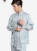 Tang phù hợp với nam Trung Quốc áo khoác gió nam dài tay phù hợp với trung niên vải thô áo sơ mi cotton cổ áo quốc phục quần baggy nam Trang phục dân tộc