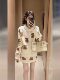 Cartoon style bear knitted cardigan short skirt two-piece set for women in winter temperament sweet suit high-end sweater skirt