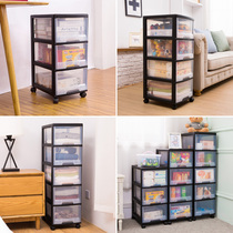 Household drawer toy storage cabinet artifact thickened plastic finishing box snack locker transparent clothing box