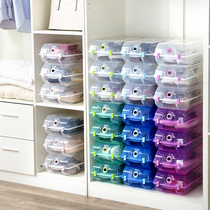 10 thick shoe box plastic shoe storage box stacked tremble sound shoe cabinet dormitory storage space