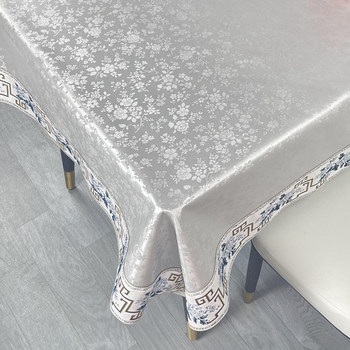 New tablecloth waterproof oil-proof rectangular household european coffee table light luxury dining tablecloth hotel tablecloth fabric art New tablecloth waterproof oil-proof rectangular household european coffee table light luxury dining tablecloth hotel tablecloth fabric art
