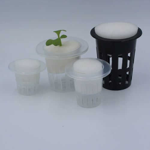 Гидропонные овощи, расположенные с губчатой ​​оборудованием для выращивания хлопковой земли, укоренением, твердыми корнями, посадочными корзинами, новой продукцией асфиксии