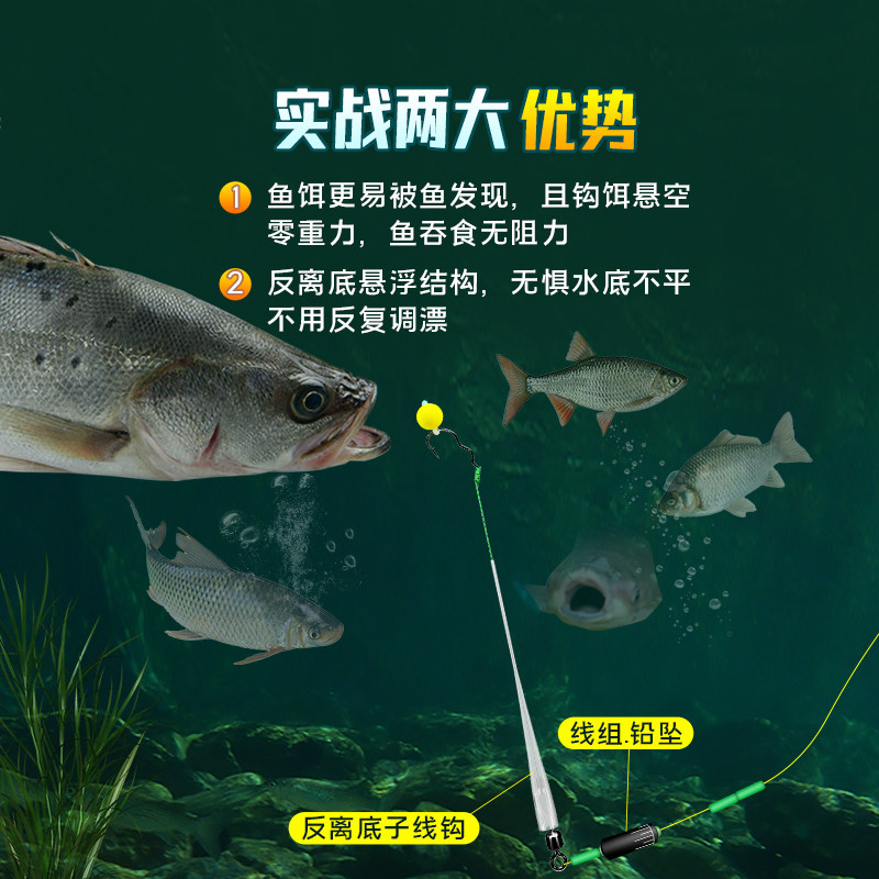 二代欧鲤钓浮水球反底钓组,让你垂钓无忧,告别缠绕烦恼!🎣 -鱼钩-淘宝百科网
