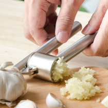 Garlic press manual garlic press 304 stainless steel manual thickened household press garlic press