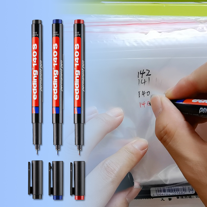 German needle marker pen EDDING140 oily waterproof non-fading 0 3MM jade carving design cutting pen