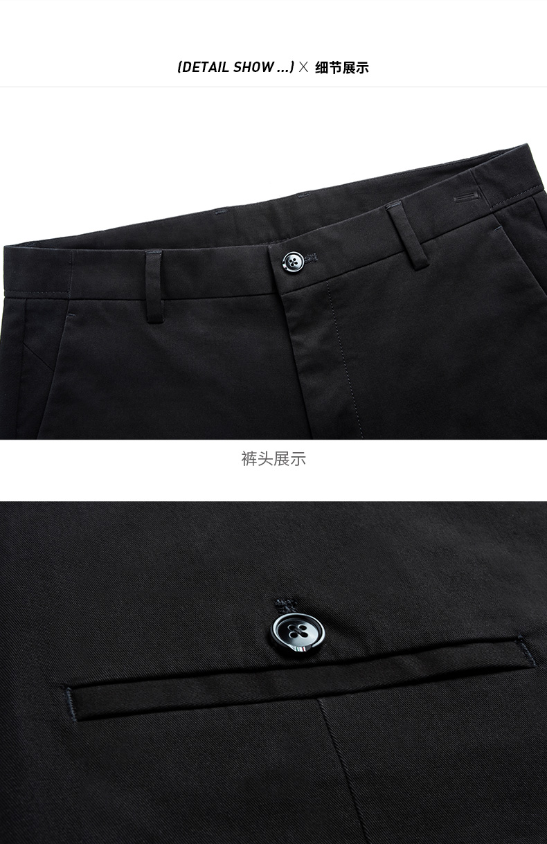 与狼共舞 男士 莱卡弹力面料 直筒裤 YKK拉链 图9