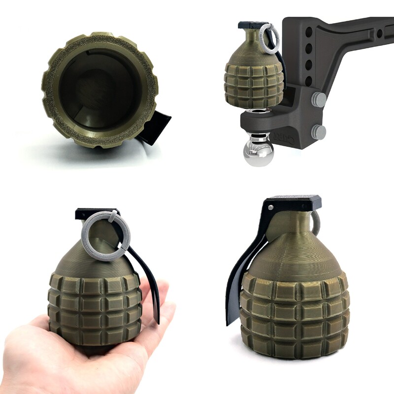 Cross-Border Cover Cap Trailer Coupling Amazon New Car Trailer Tail Hitch Grenade Model Cross-Border Cover Cap Trailer Coupling Amazon New Car Trailer Tail Hitch Grenade Model